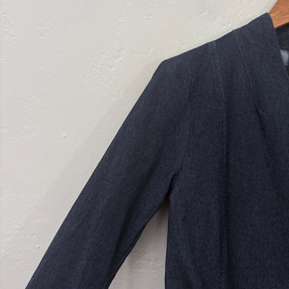 Porto Farallon Denim Style Chambray Jacket Women Size 1 (6 US) Blue New - Picture 4 of 13